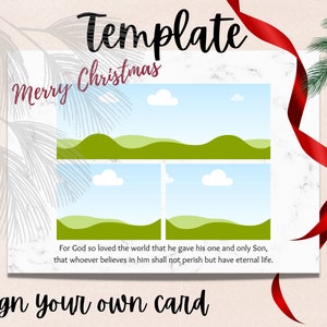 Canva Christmas card template