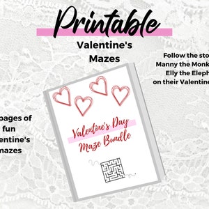 Valentine's Day Maze Pack - printable kids activity