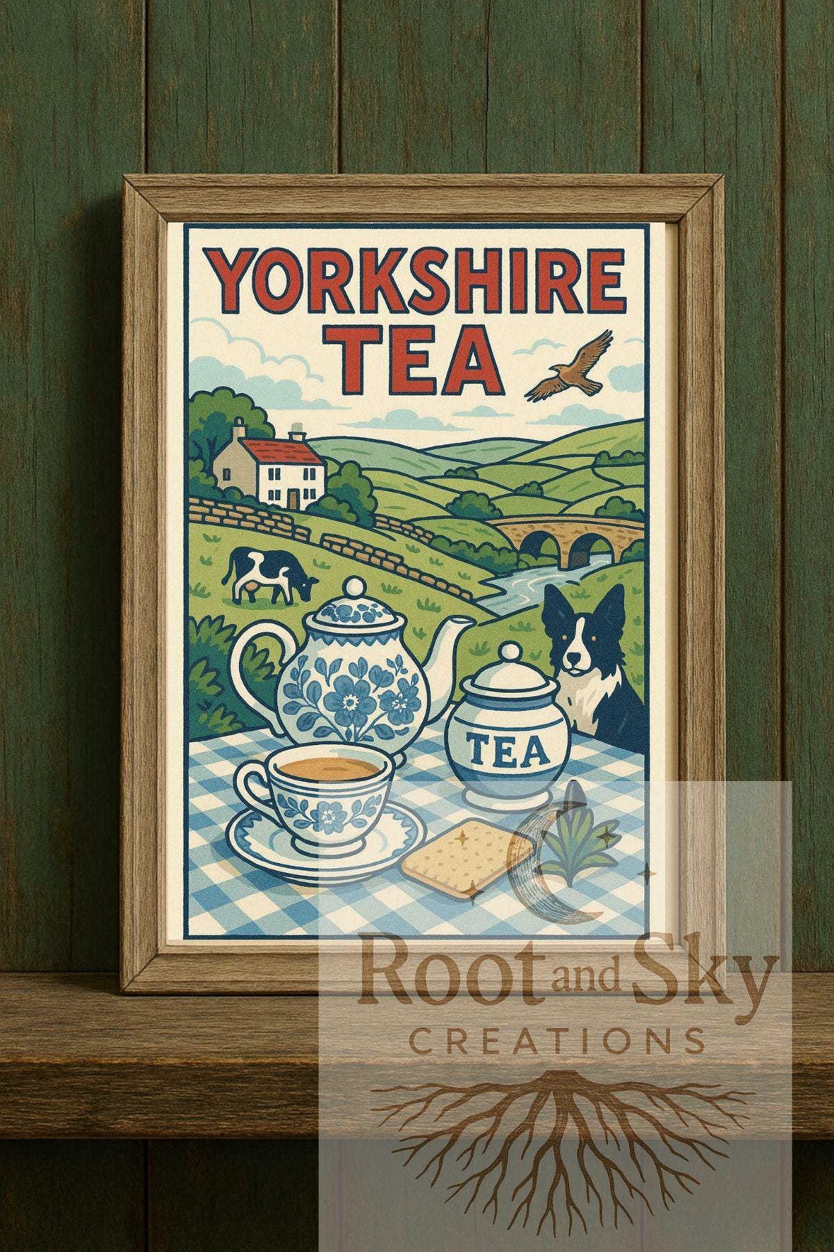 Vintage Tea Towel England UK
