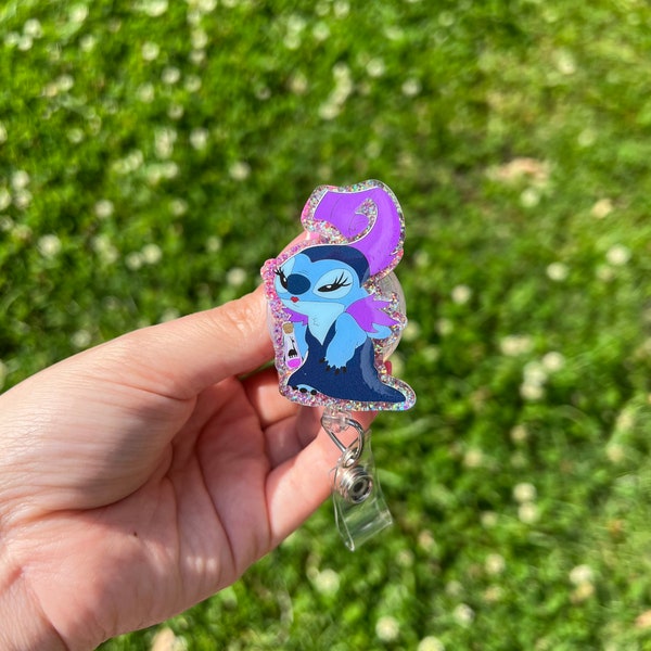 Stitch-badgehaspel, Yzma-badgehouder, intrekbare ID-houder