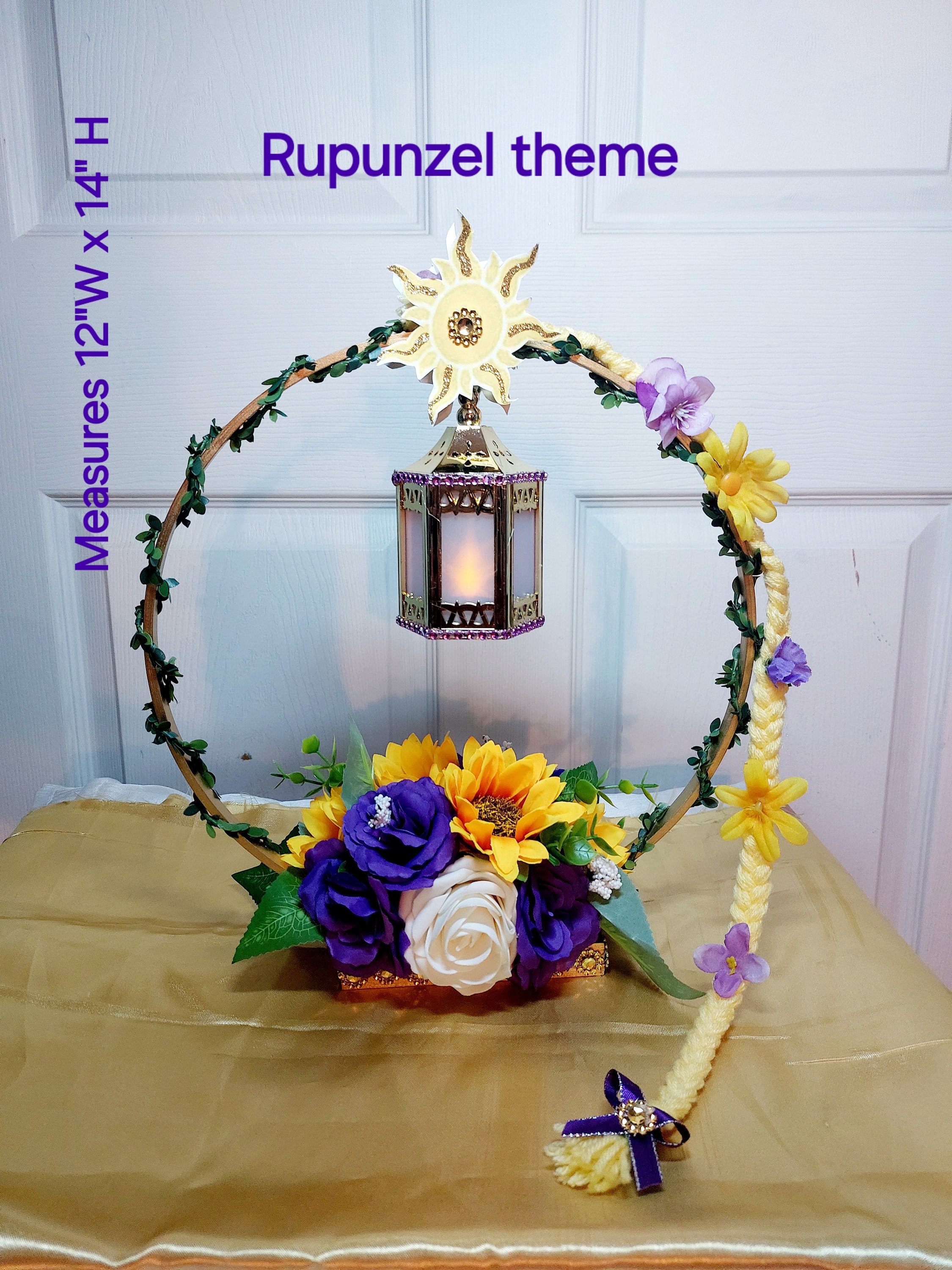 Rupunzel Centerpiece Tangled Star Decor Quinceanera Table Decor Rupunzel Party Decor Rupunzel Table Decor Star Decor Sweet 16