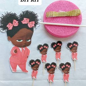 Boss Baby Party Decor, Boss Baby DIY KIT, Boss Girl Party Decor, Boss Boy Party Decor, Boss Baby Shower DIY, Boss Baby Cake Topper, Boss Pic