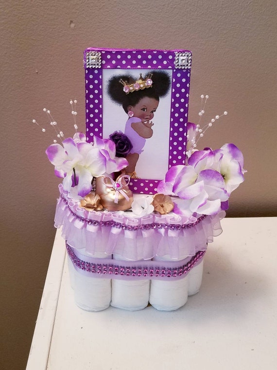 Princess Diaper Cake Centerpiece Royal Princess Baby Shower Etsy