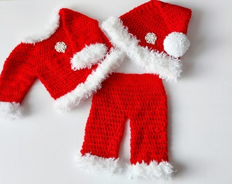 Baby Pants Christmas Outfit, Baby Christmas Hat, Baby Christmas Photo Shoot, Baby Shoes, Baby Hat, Baby Santa Pants, Baby Santa Outfit