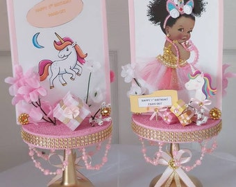 Baby shower store unicorn centerpieces