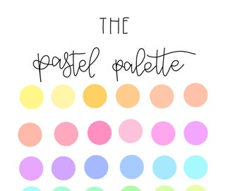 Pastel Palette Etsy