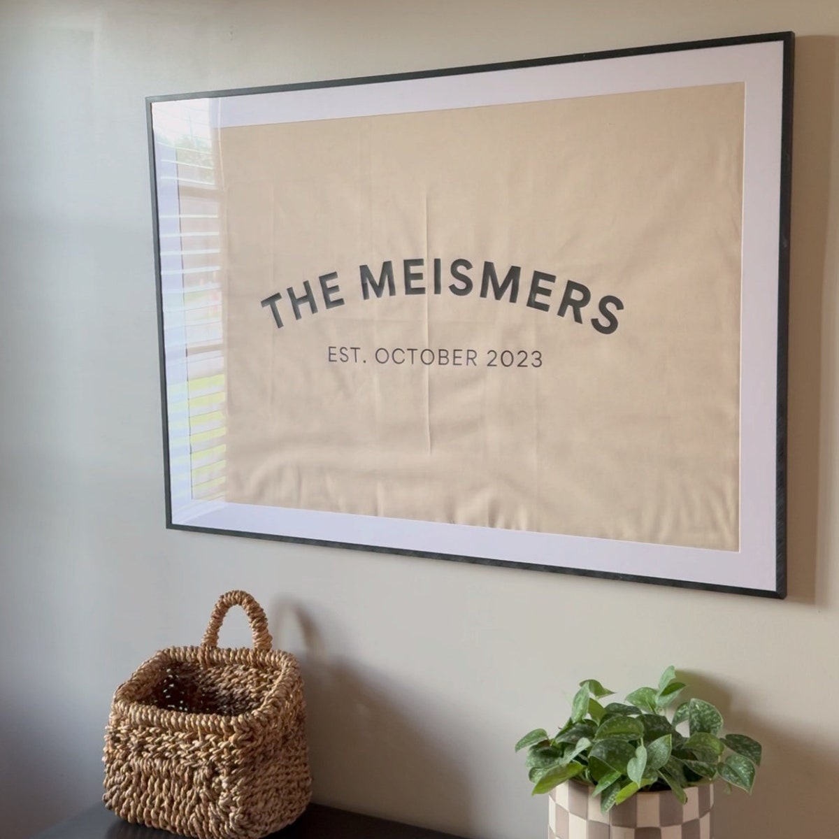 Personalized Last Name Established Date Flag - Etsy