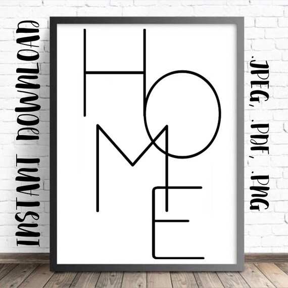Home / Instant Download / Printable Decor / Wall Print / Home Etsy