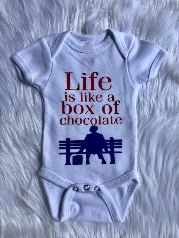 Life Is Like A Box Of Chocolate Forrest Gump Baby Etsy