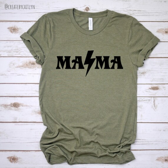 Mama shirt with lightning bolt Clearance