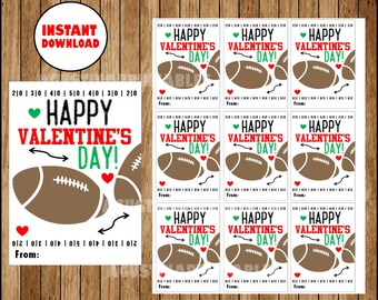 Football valentine | Etsy