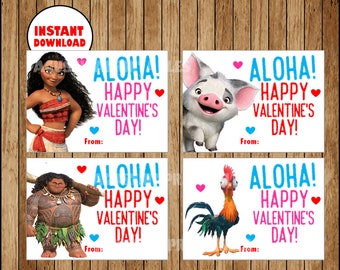 Moana valentine | Etsy