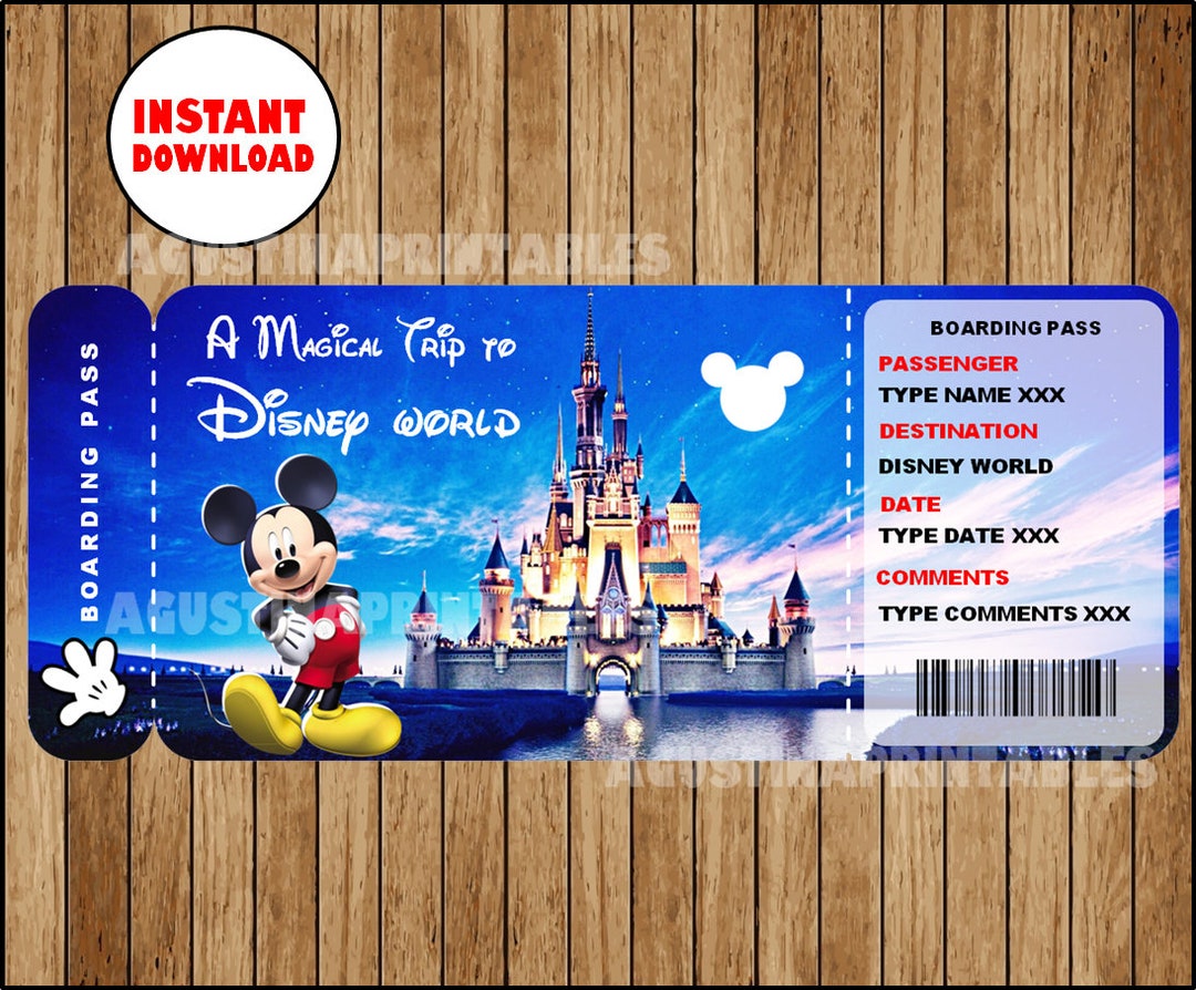 How To Print Disney Tickets