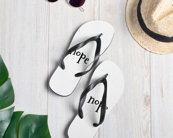 Nope Déclaration Flip-Flops