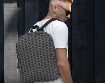 Black pattern Backpack