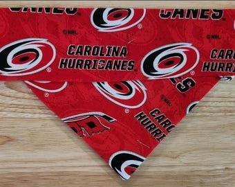 Carolina Hurricanes over the collar dog bandana - NHL hockey bandana - dog scarf - cat bandana - pet bandana-puppy bandana- dog apparel