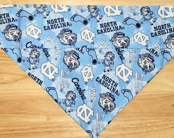 Univ of North Carolina (rams) over the collar dog bandana - dog scarf - cat bandana - pet bandana-puppy bandana - dog apparel