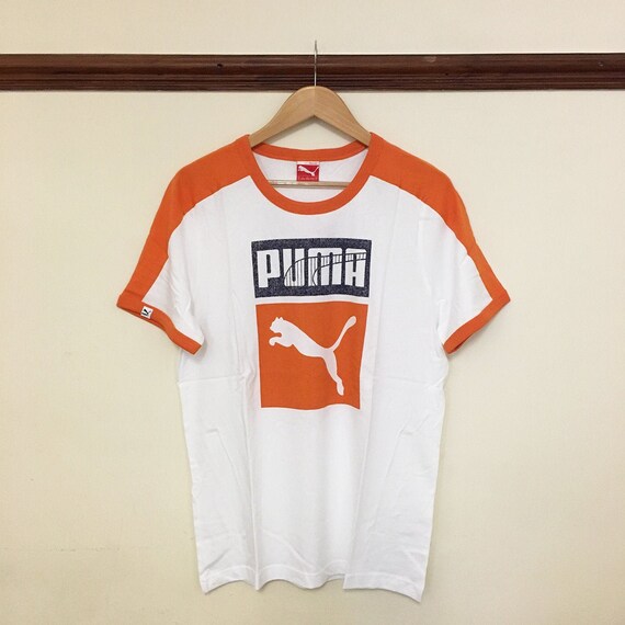 orange puma t shirt