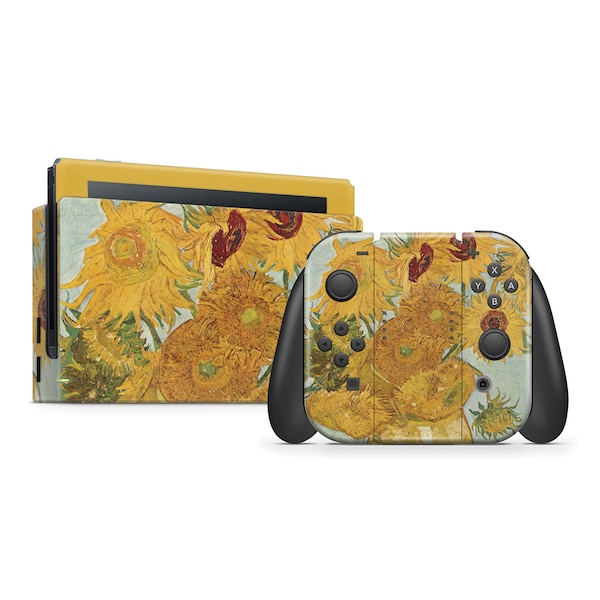 Twelve Sunflowers By Van Gogh Skin For The Nintendo Switch