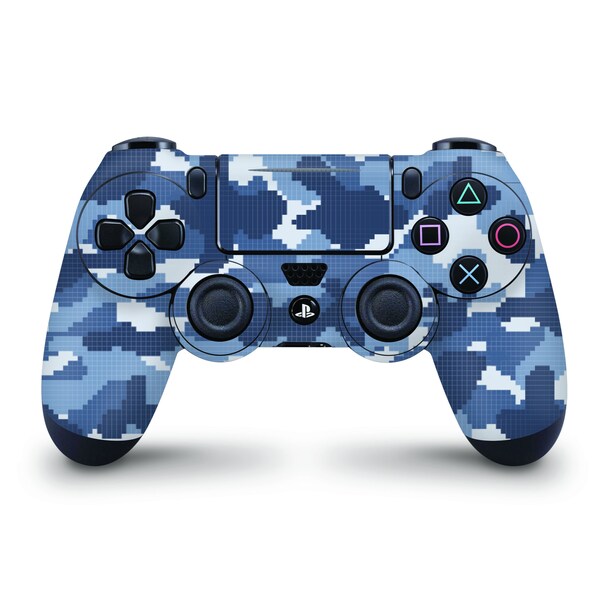 Blue Camouflage Skin For The PS4 Controller | Fits Both Dualshock 4 and Dualshock 4 V2
