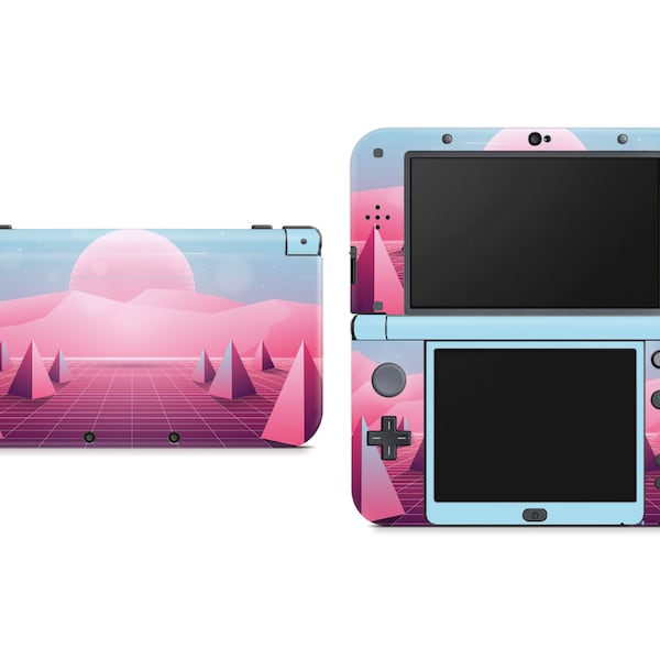 Pastel Vaporwave Outrun Retro 80s Skin For The Nintendo 3DS XL And New 3DS XL