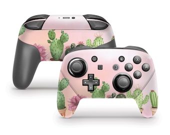 Watercolor Cactus Skin For The Nintendo Switch Pro Controller