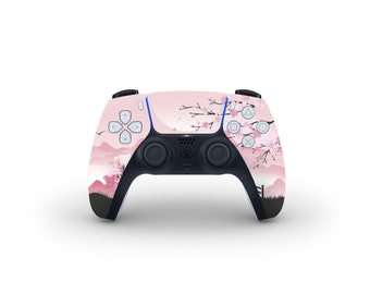 Pink Sakura Skin For The PS5 Controller
