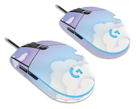 Clouds in the Sky Skin for the Logitech G203 Prodigy Gaming Mouse Both  Original and Solid Side Options as Shown Are Included 