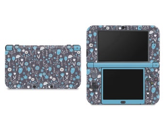 Cute Blue Flowers Skin For The Nintendo 3DS XL And New 3DS XL