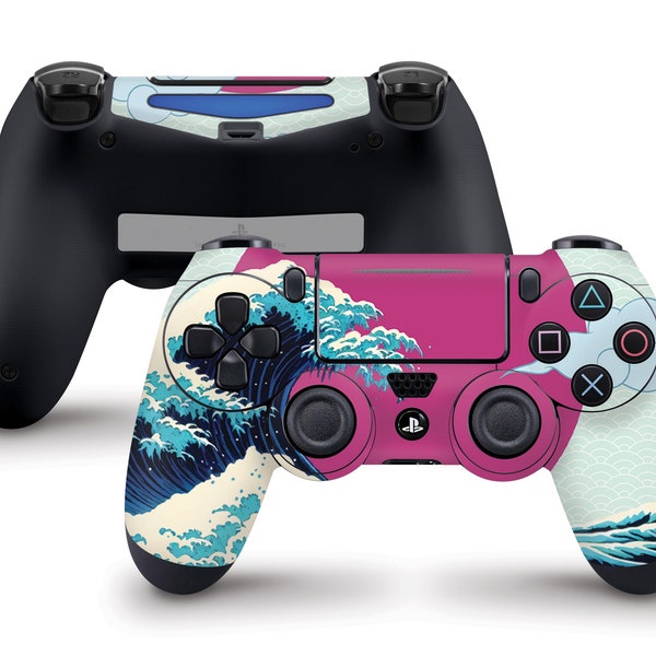 Hokusai Great Wave Clouds Edition Skin For The PS4 Controller | Fits Both Dualshock 4 and Dualshock 4 V2