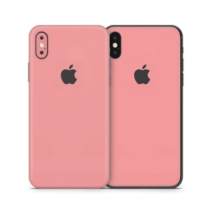 Light Coral Skin For The iPhone 8, X, XS, XR, 11, SE, Pro, Max iPhone XS