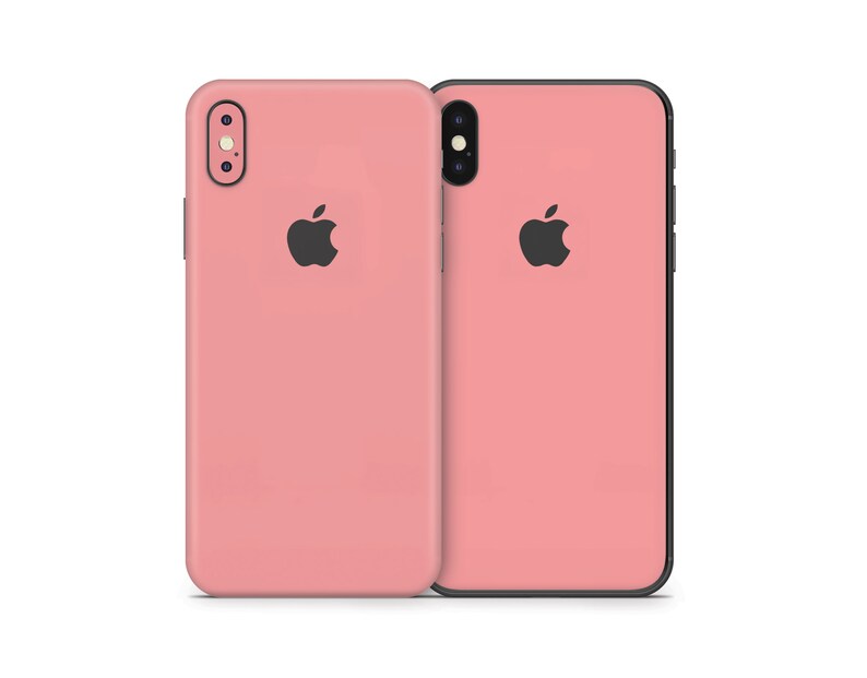 Light Coral Skin For The iPhone 8, X, XS, XR, 11, SE, Pro, Max iPhone XS