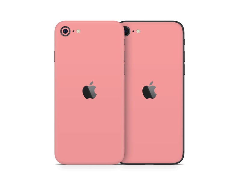 Light Coral Skin For The iPhone 8, X, XS, XR, 11, SE, Pro, Max iPhone SE (Gen 2)