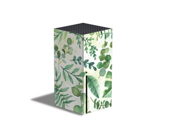 Watercolor Leaves Skin For The Xbox Series X