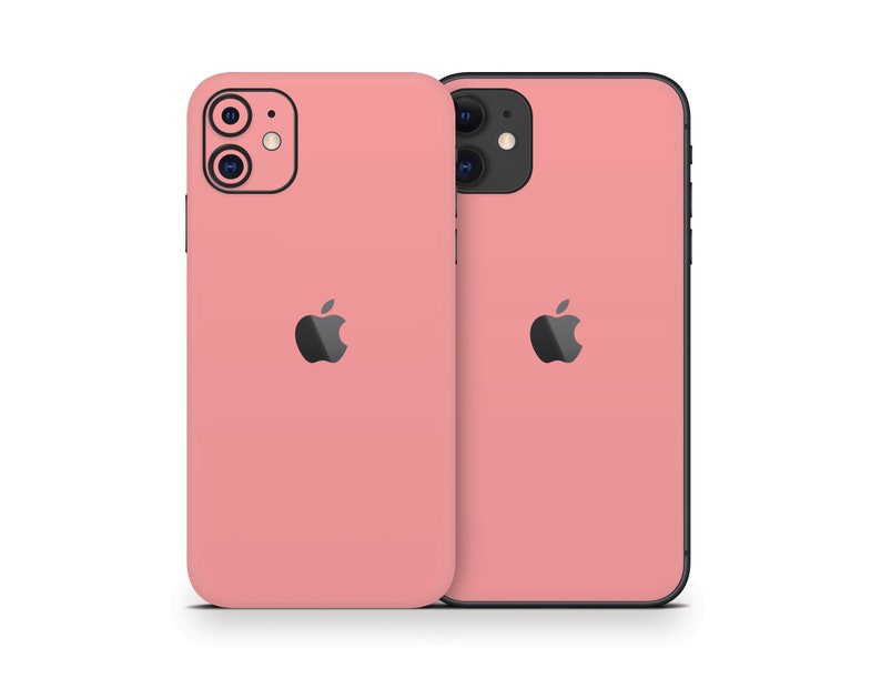 Light Coral Skin For The iPhone 8, X, XS, XR, 11, SE, Pro, Max iPhone 11