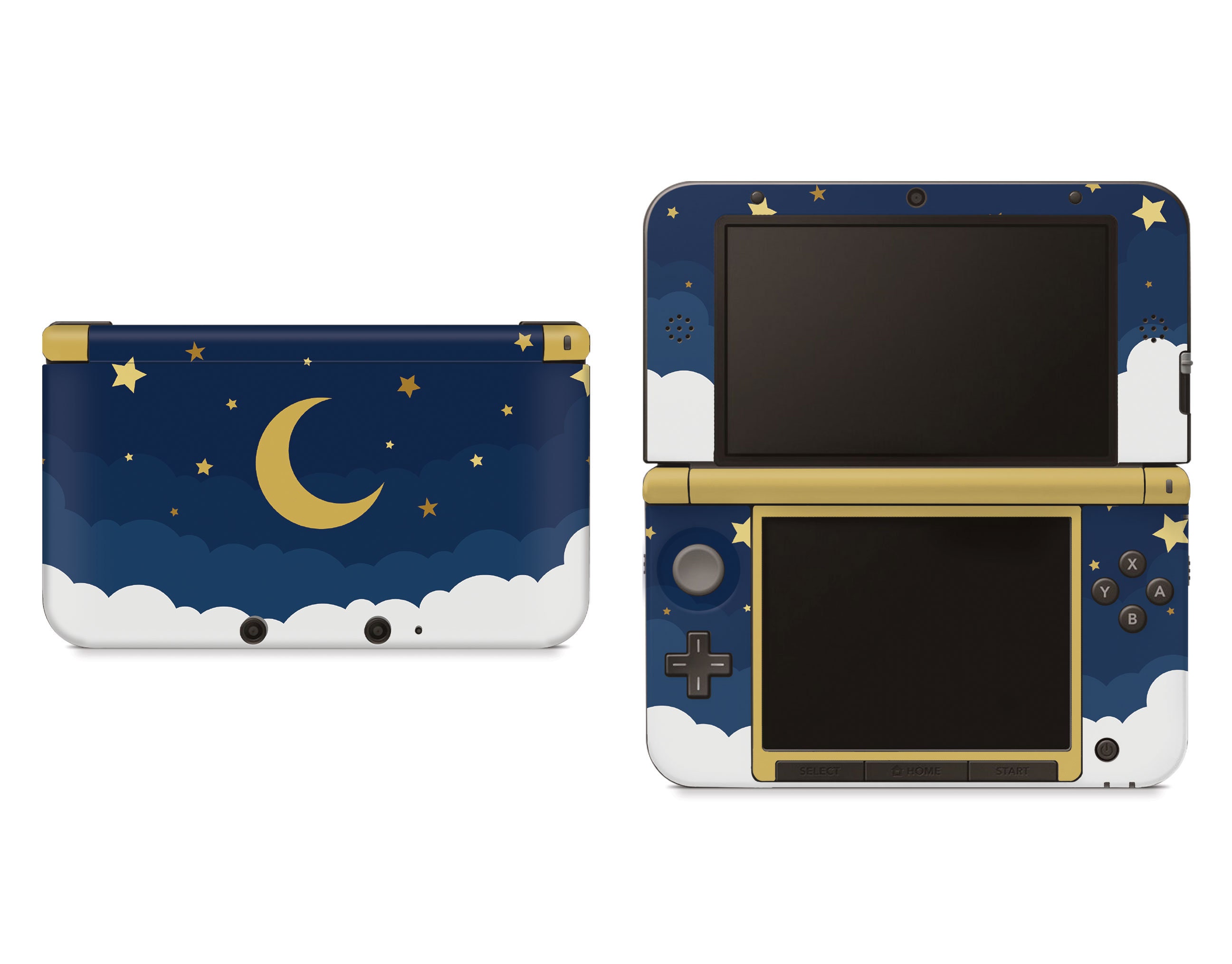 708【極美品】Newニンテンドー3DS ブラック きせかえ カラフルスター 難く