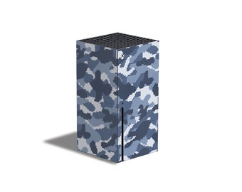 Blue Camouflage Skin For The Xbox Series X
