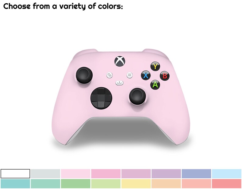 Cute Solid Pastel Skin For The Xbox Series Controller Choose Etsy