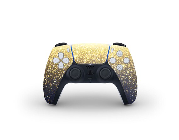 Gold Simple Dots Skin For The PS5 Controller