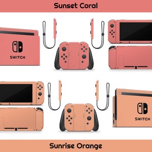 Cute Solid Pastel Skin For The Nintendo Switch Choose From A Variety Of Color Options image 3