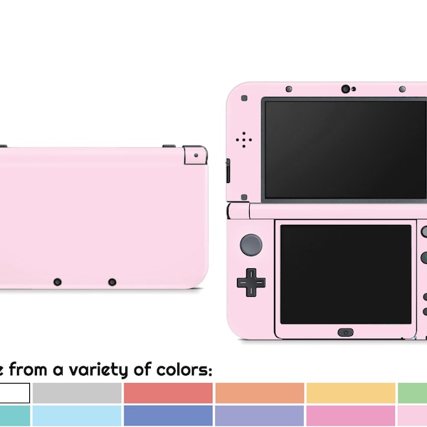 Cute Solid Pastel Skin For The Nintendo 3DS XL And New 3DS XL | Choose From A Variety Of Color Options