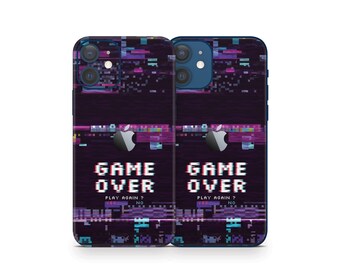 Game Over Glitch Skin For The iPhone 12, 12 Mini, 12 Pro, 12 Pro Max