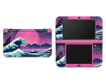 Vaporwave Hokusai Great Wave Skin pour Nintendo 3DS XL et New 3DS XL