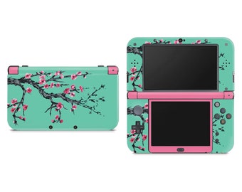 Teal Sakura Blossoms Skin For The Nintendo 3DS XL And New 3DS XL