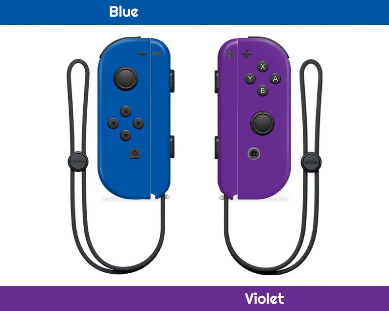 Mix & Match Classic Solid Color Nintendo Switch Joycon Skin Etsy