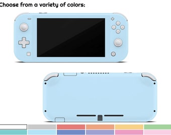 Cute Solid Pastel Skin For The Nintendo Switch Lite | Choose From A Variety Of Color Options