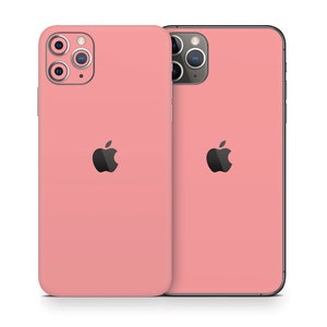 Light Coral Skin For The iPhone 8, X, XS, XR, 11, SE, Pro, Max iPhone 11 Pro Max