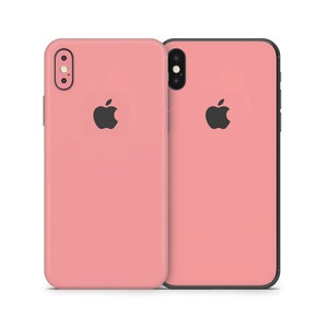 Light Coral Skin For The iPhone 8, X, XS, XR, 11, SE, Pro, Max iPhone X