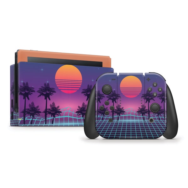 Vaporwave Outrun Retro 80s Skin For The Nintendo Switch