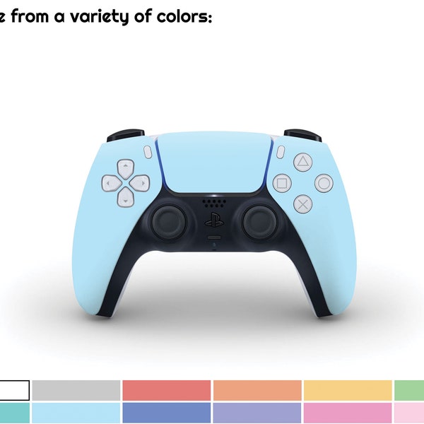 Cute Solid Pastel Skin For The PS5 Controller | Choose Your Color